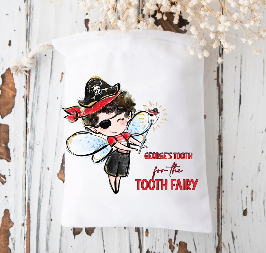 Pirate tooth fairy boy gift bag