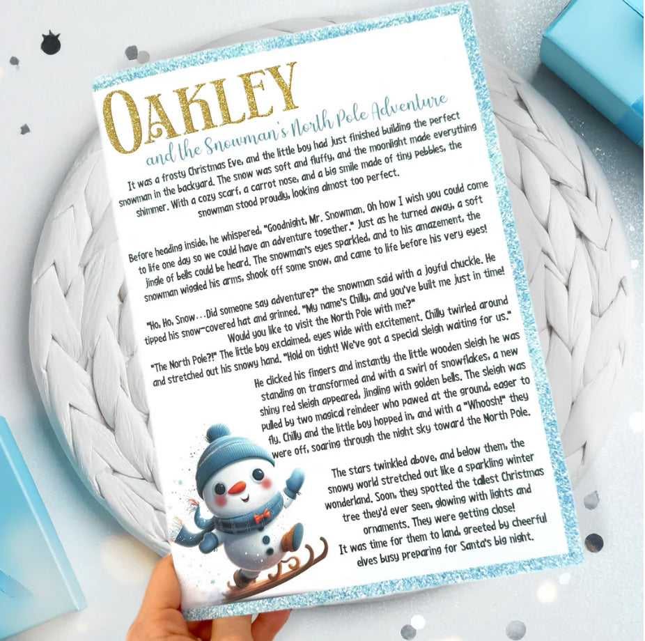 North Pole adventure story booklet