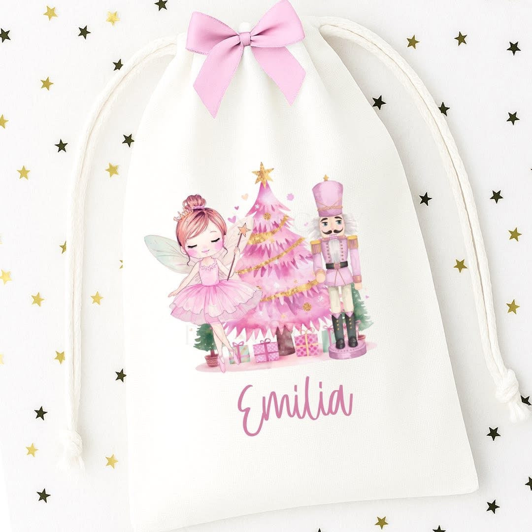 Fairy Christmas personalised sack - 2 sizes