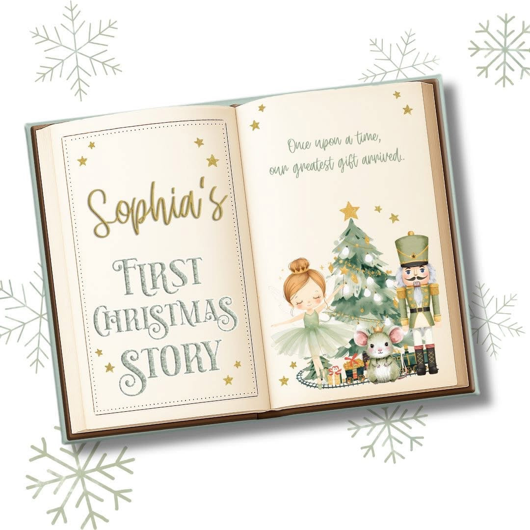 Large sage Nutcracker story magnetic gift box