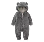 Baby fluffy all in one bear suit