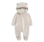 Baby fluffy all in one bear suit