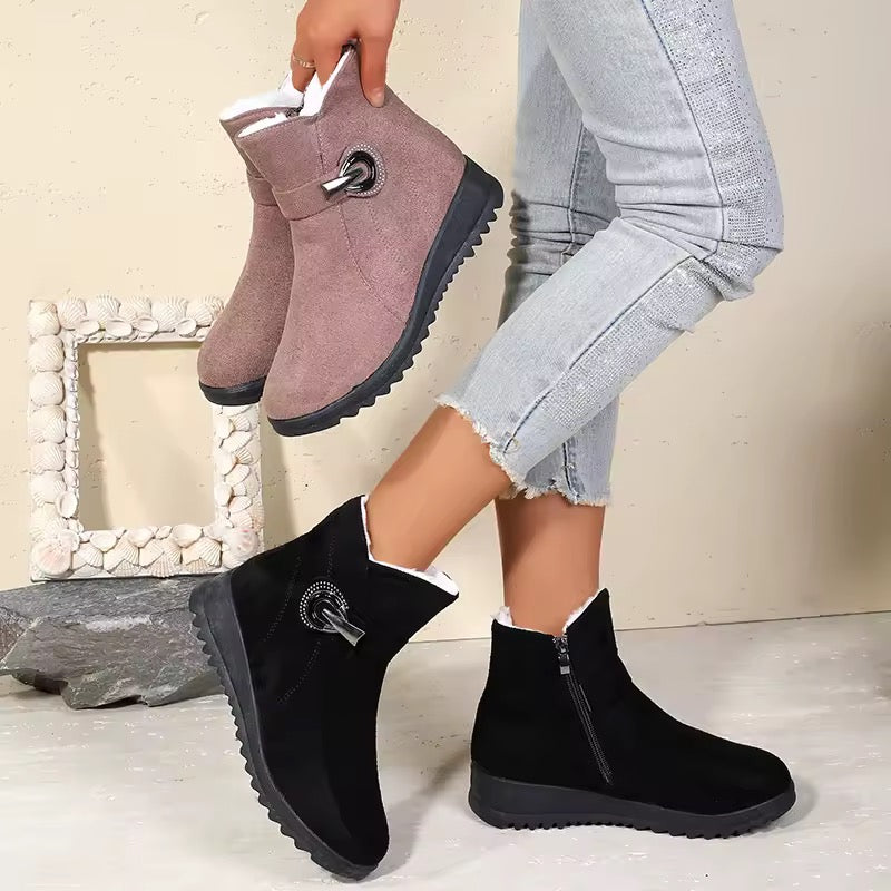 Women’s ankle boots with fur lining