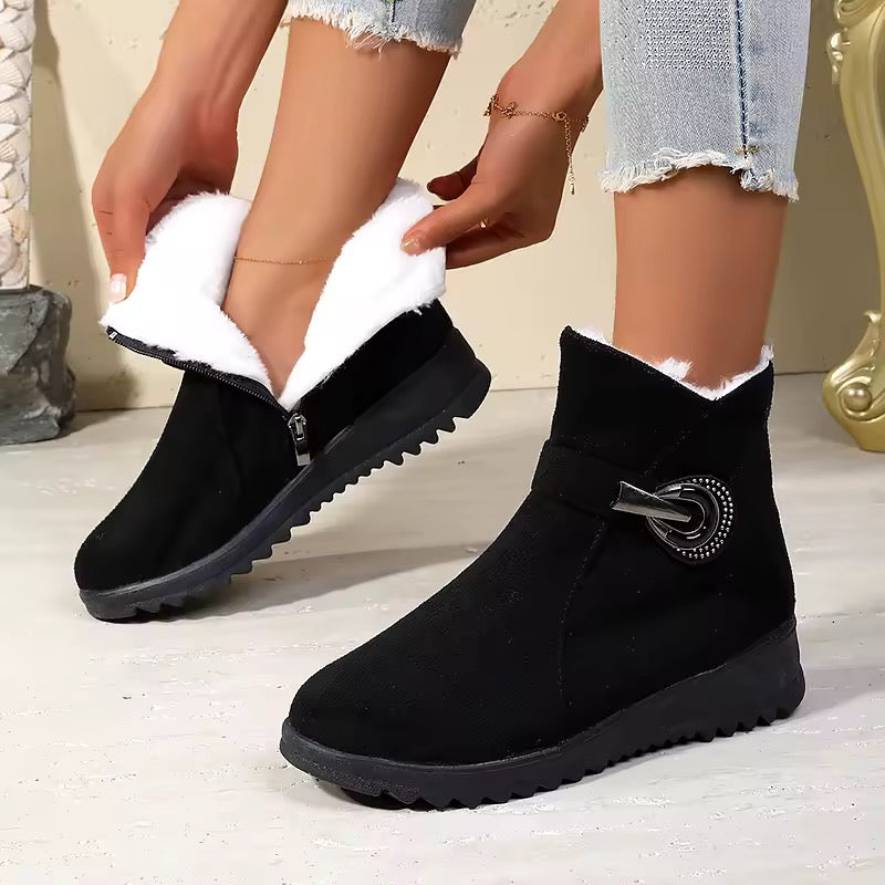 Women’s ankle boots with fur lining