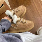 Fur lined trainers