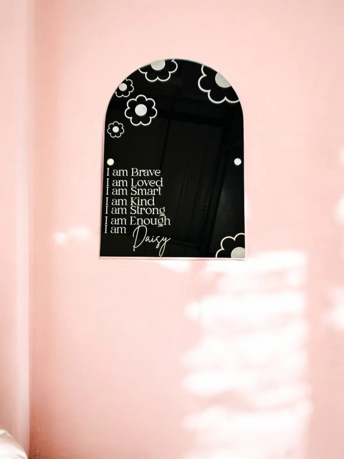 ENGRAVED AFFIRMATION ARCH MIRROR