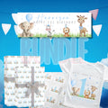 Blue safari birthday bundle