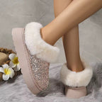 Sequin fluffy slippers -3 colour