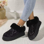 Sequin fluffy slippers -3 colour
