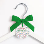 My first Christmas leatherette hanger tag