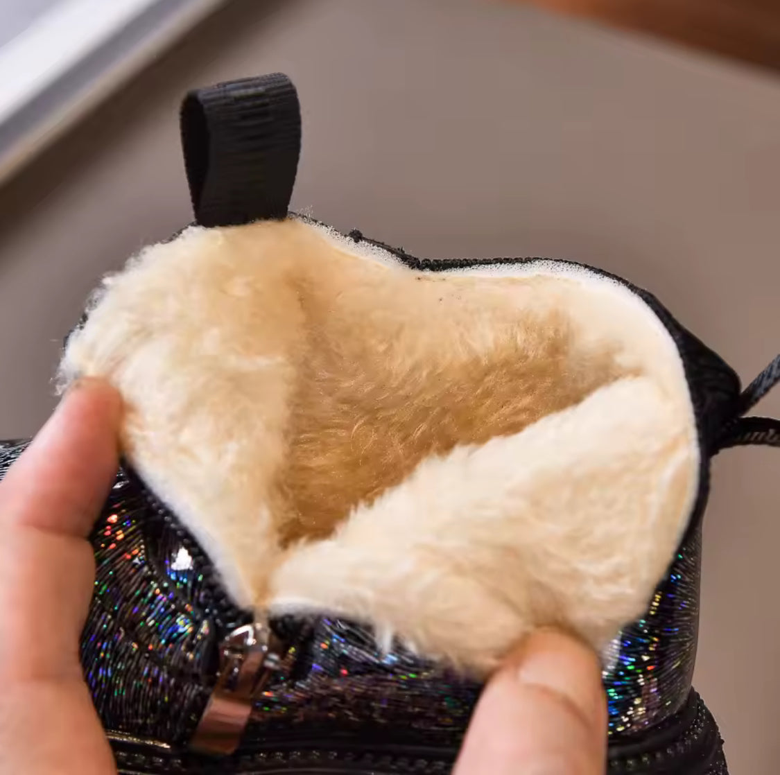 Girls sparkle ankle boots