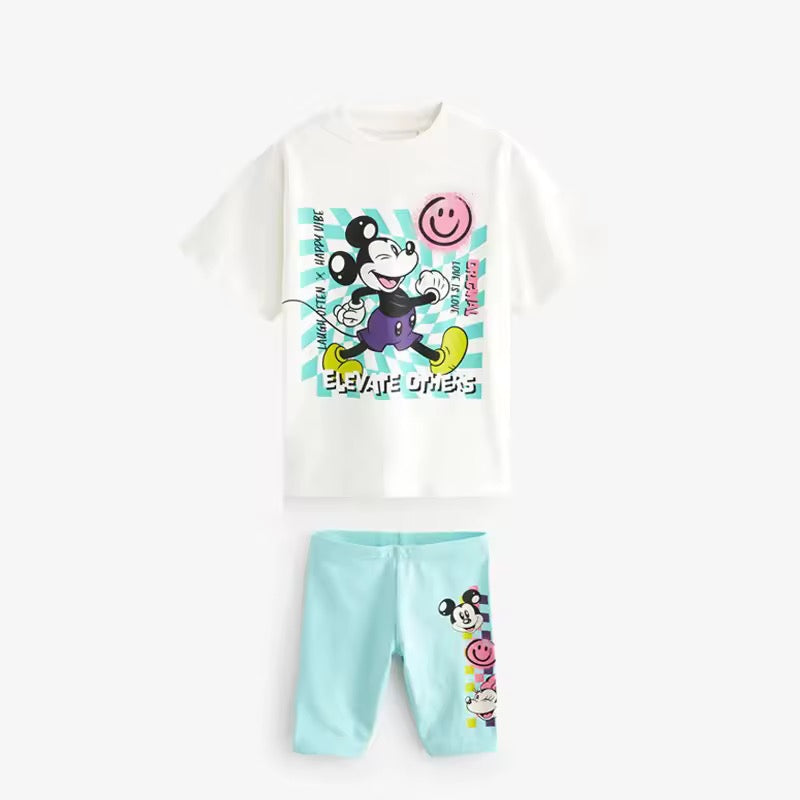 Mouse Cycle Shorts; Tee Set – 9 Months to 6 Years