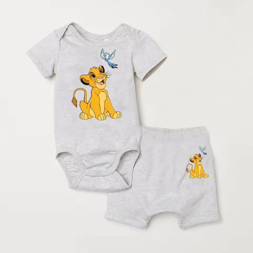 Lions baby vest and shorts set