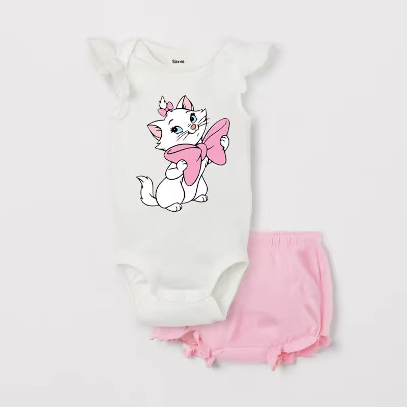 Marie baby vest and shorts set