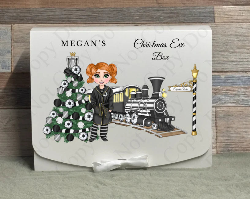 Personalised  football Christmas Eve box