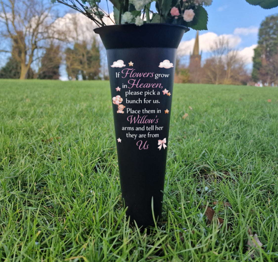 Personalised Baby Memorial Teddy (Pink / Blue / Natural)