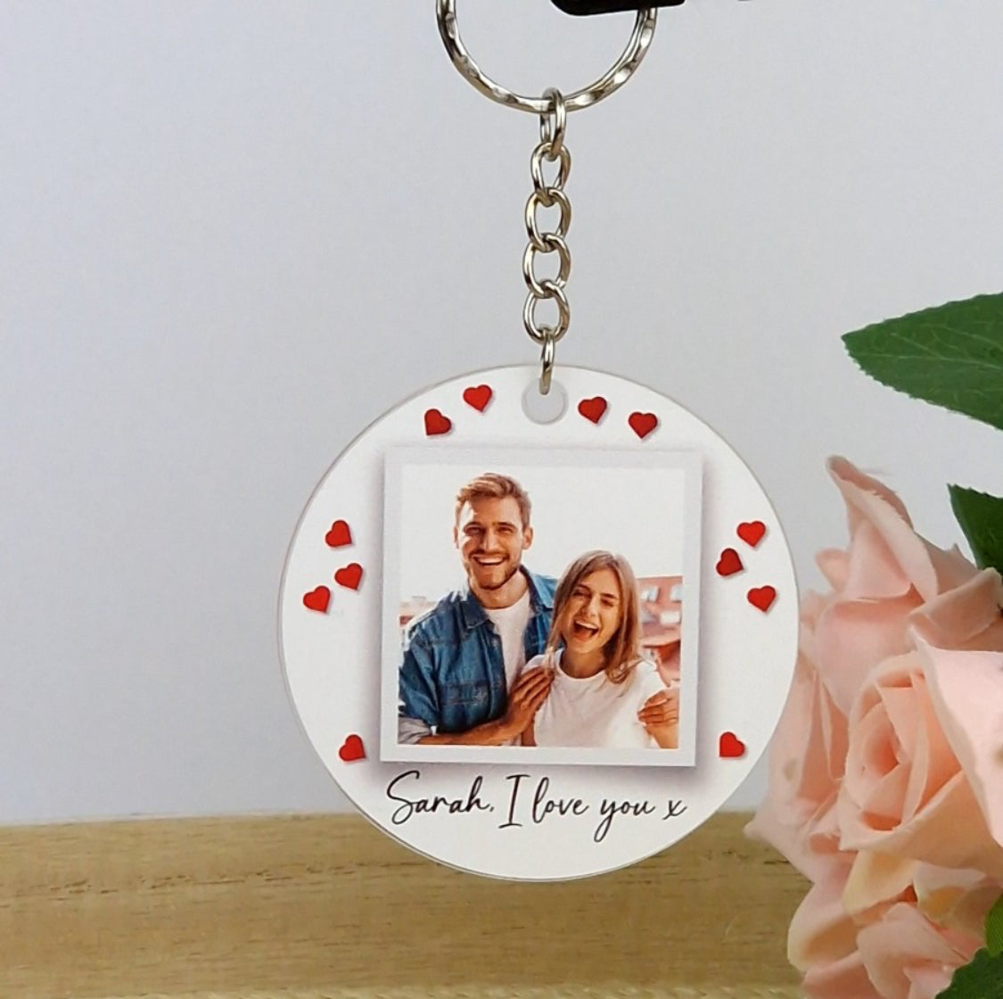 Photo love keyring