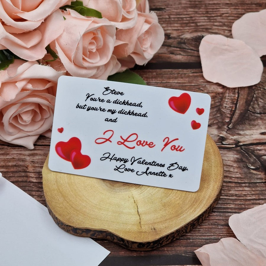 Personalised You're a OWN WORD Valentines Wallet Card Biodegradable PVC Card