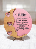 Personalised heart plaque