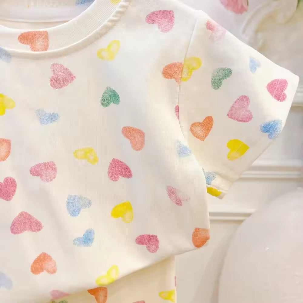 Heart flare trouser set