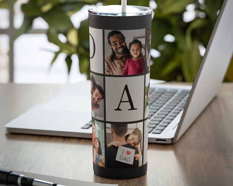 Dad photo upload tumbler 20oz