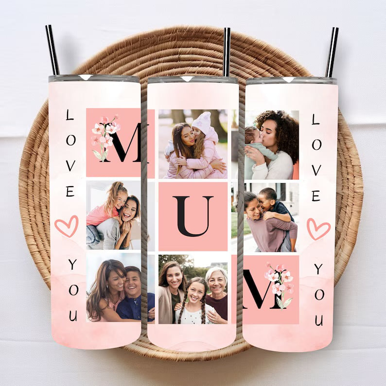 Mum 20oz photo upload tumbler