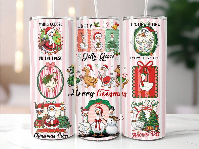 Christmas goose 20oz tumbler