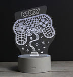 Personalised Name Gaming LED Colour Changing Night Light