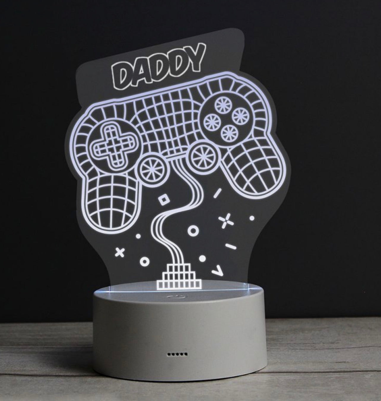 Personalised Name Gaming LED Colour Changing Night Light