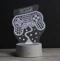 Personalised Name Gaming LED Colour Changing Night Light