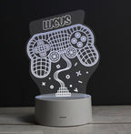 Personalised Name Gaming LED Colour Changing Night Light
