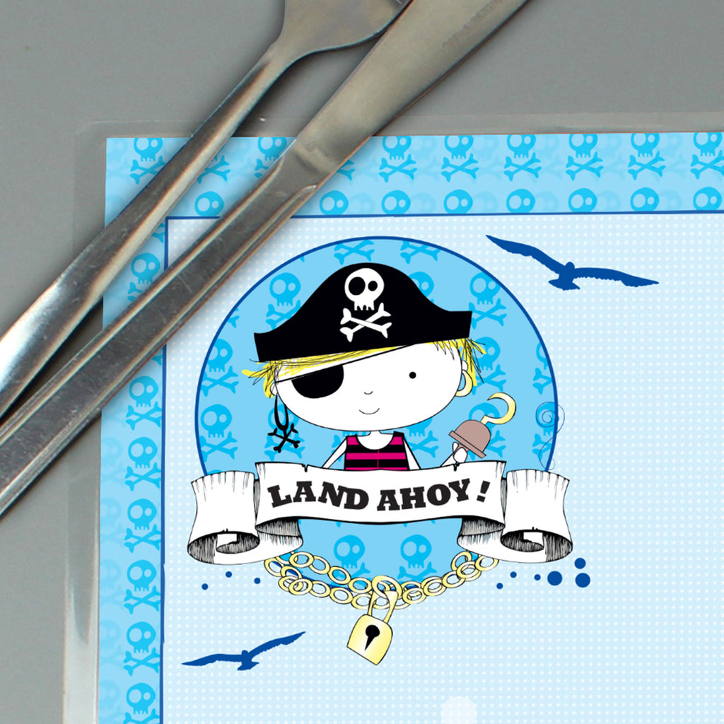 Personalised pirate place mat