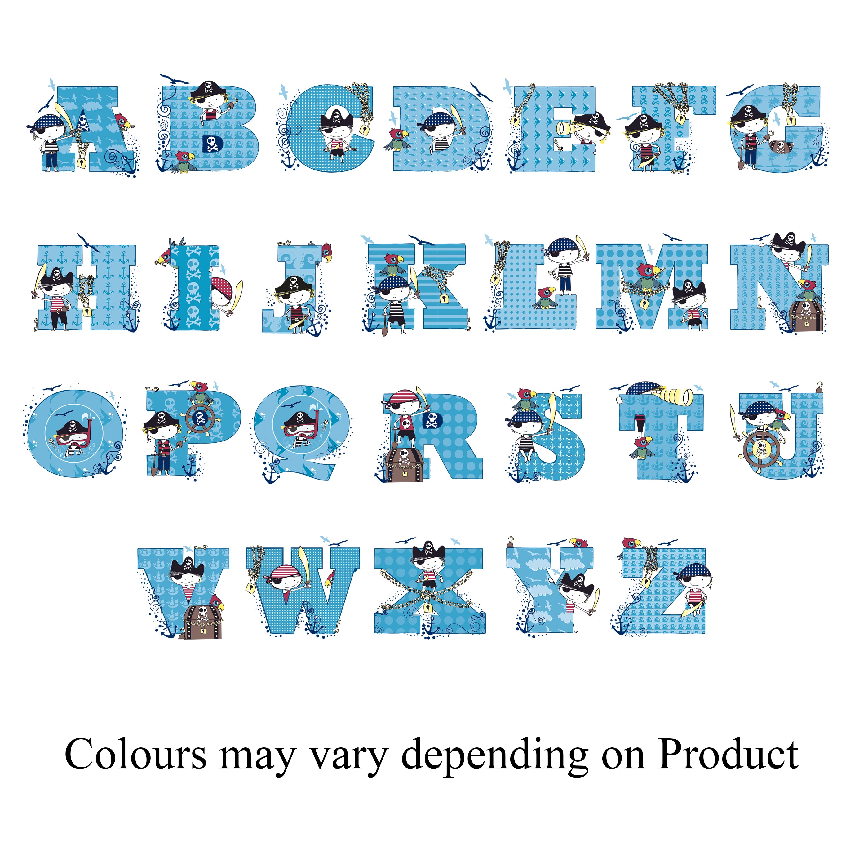 Personalised pirate place mat