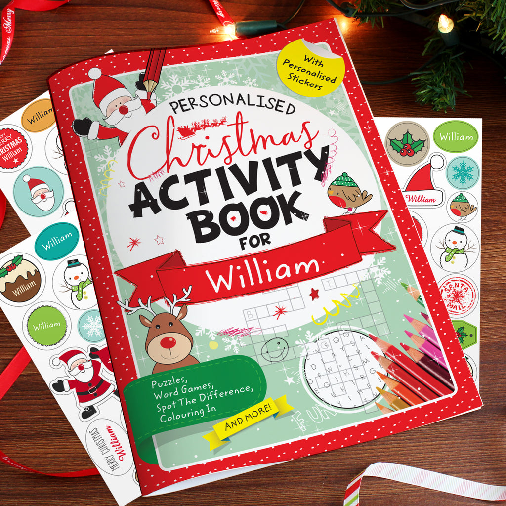 Personalised Christmas activity book