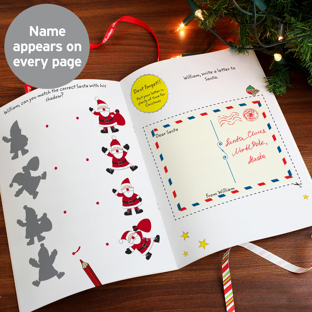 Personalised Christmas activity book