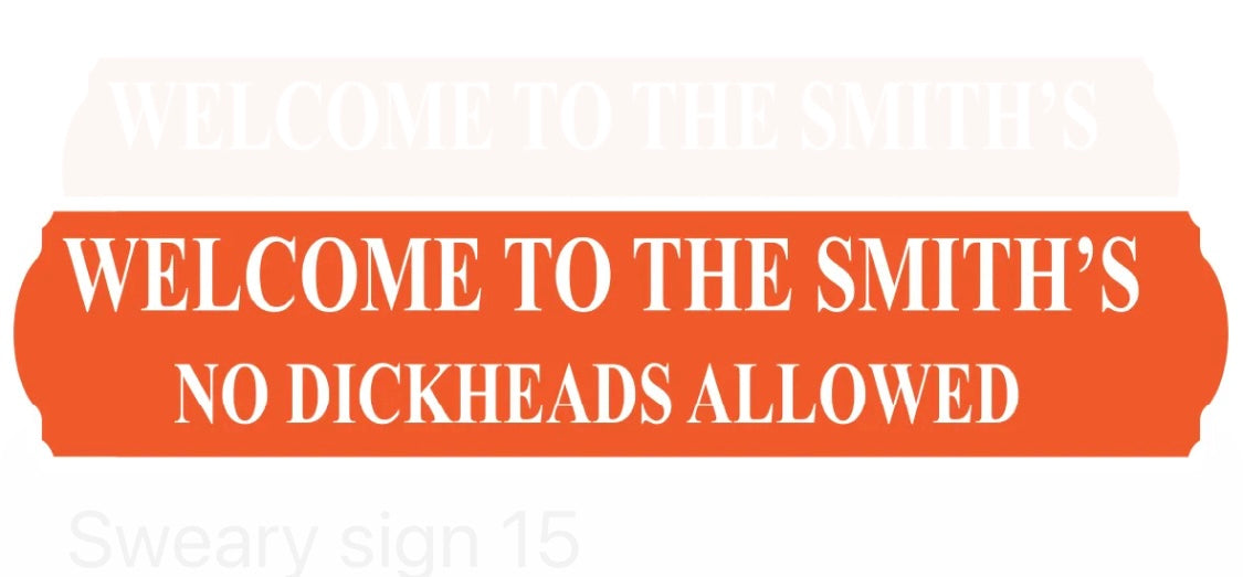 Welcome to the wall sign