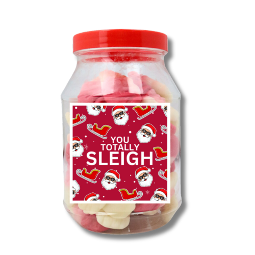 You sleigh sweets and gift jar
