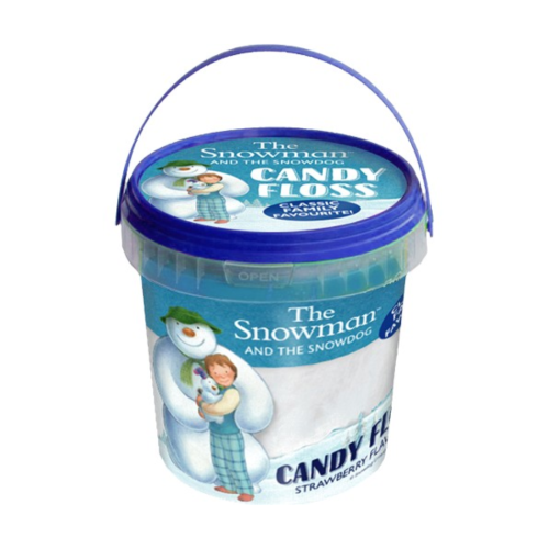 Snowman and the snow dog candy floss
