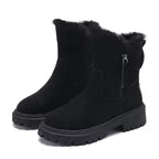 Fur fold down fashion boots