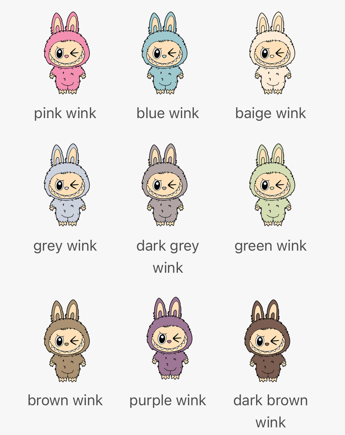 Little monster key chains