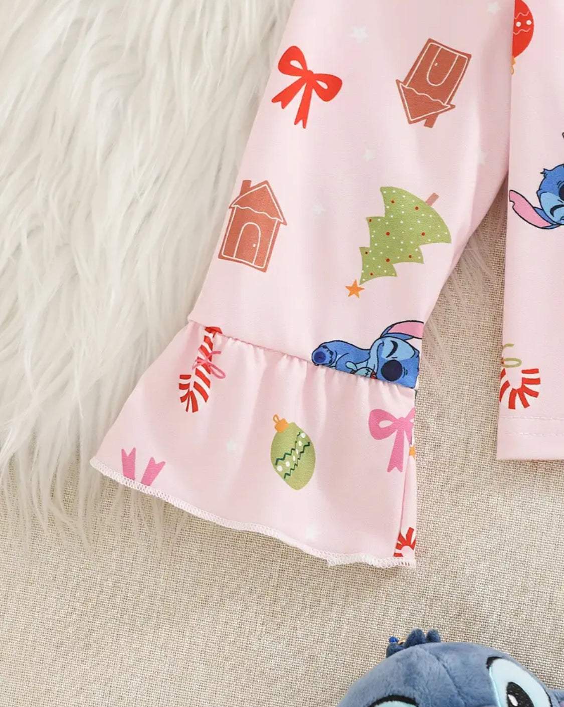 Blue Alien Christmas pjs