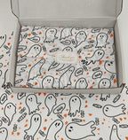 Surprise halloween 3.5” leatherette and fabric hair bows