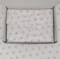 Surprise 3.5” leatherette and fabric hair bows