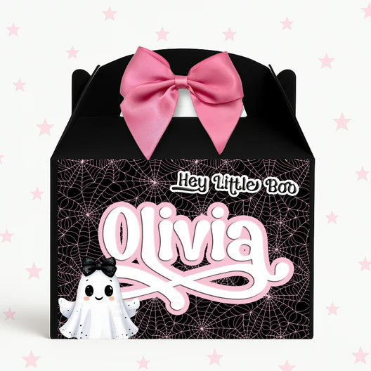 Personalised Halloween treat boxes