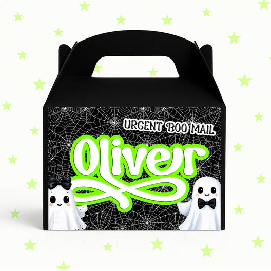 Personalised Halloween treat boxes