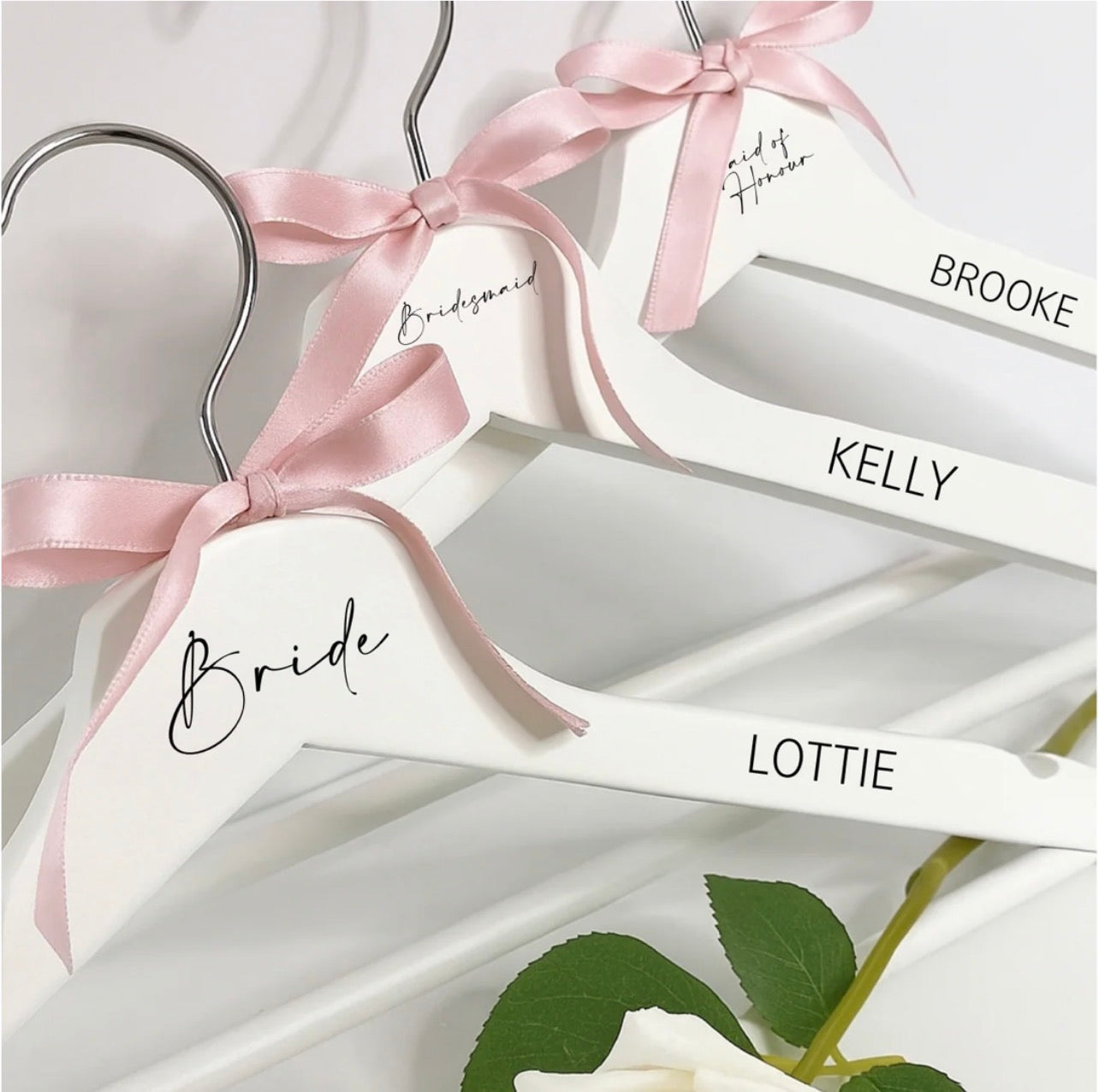 Occasional personalised wooden hangers