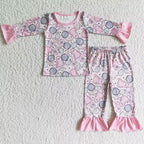 Halloween ghost pyjamas pink/blue
