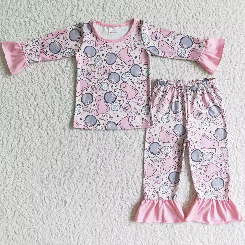 Halloween ghost pyjamas pink/blue