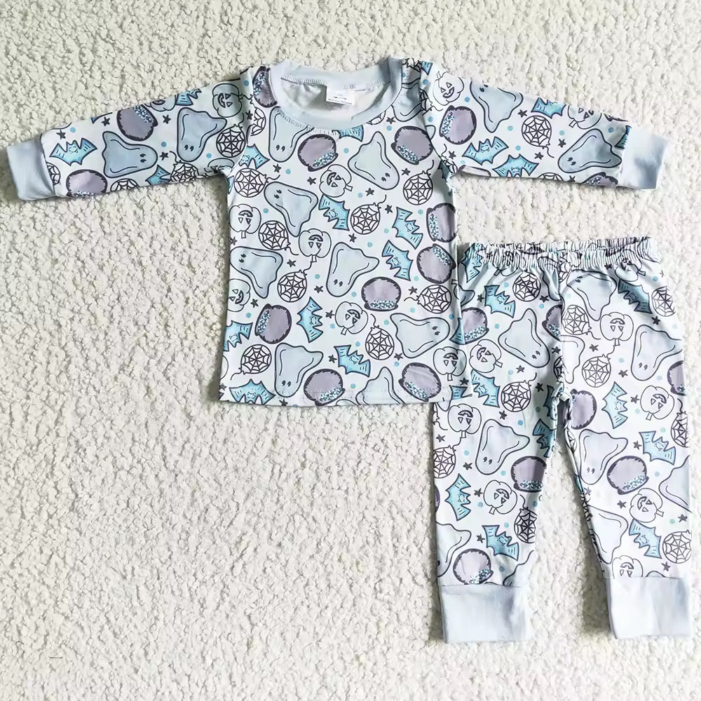 Halloween ghost pyjamas pink/blue