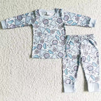 Halloween ghost pyjamas pink/blue